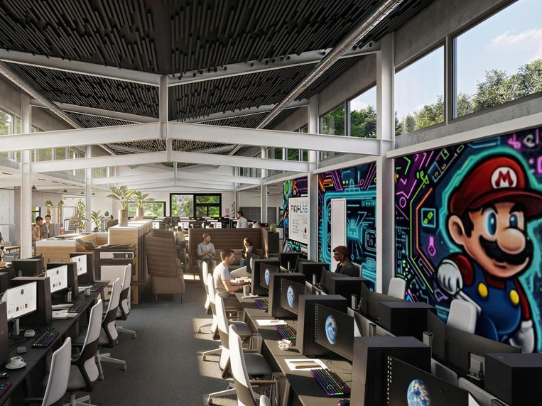 Recreación del futuro Tech Lab 1094 de Valladolid.