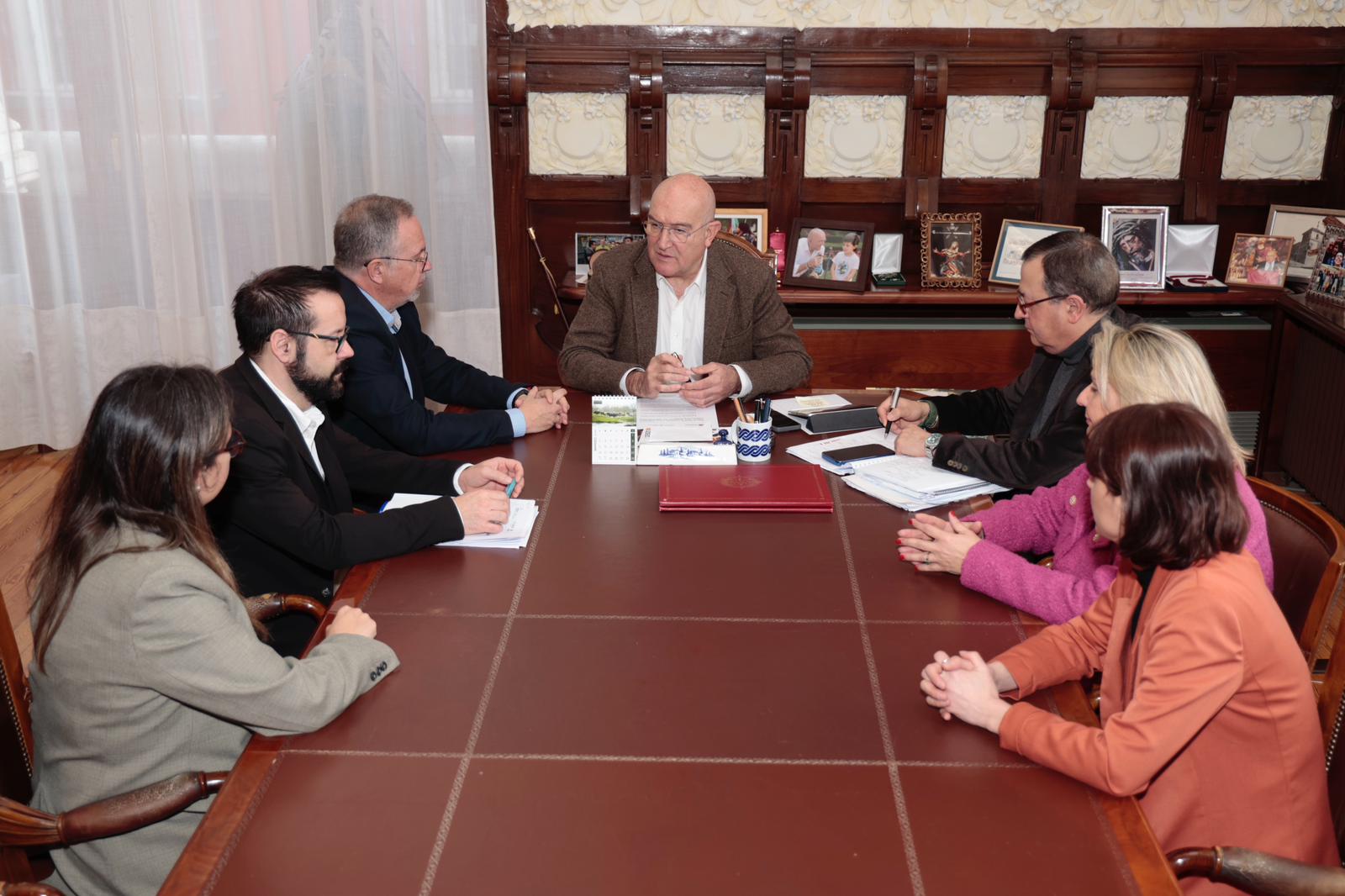 Culturhub reunión en el Ayuntamiento de Valladolid con los directivos de la Fundacion Sta María la Real
