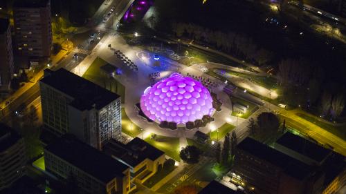 Valladolid aérea cúpula milenio