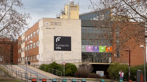 Estación de BIKI en el Campus Miguel Delibes de la Universidad de Valladolid.
