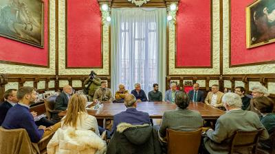 Encuentro del alcalde de Valladolid con empresas beneficiarias de las subvenciones de descarbonización.