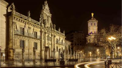 Universidad de Valladolid. Imagen nocturna