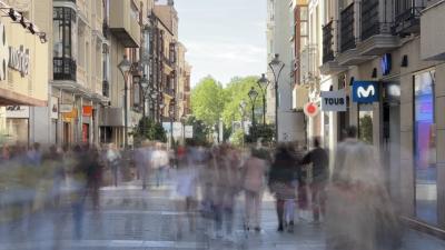 Calle comercial de Valladolid.